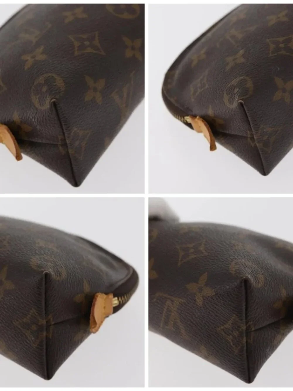 LOUIS VUITTON Monogram Pochette Cosmetic PM Pouch M43998 LV Auth BA13136